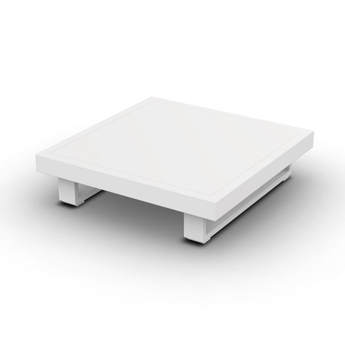 Fano Coffee Table Alu White Mat 90x90