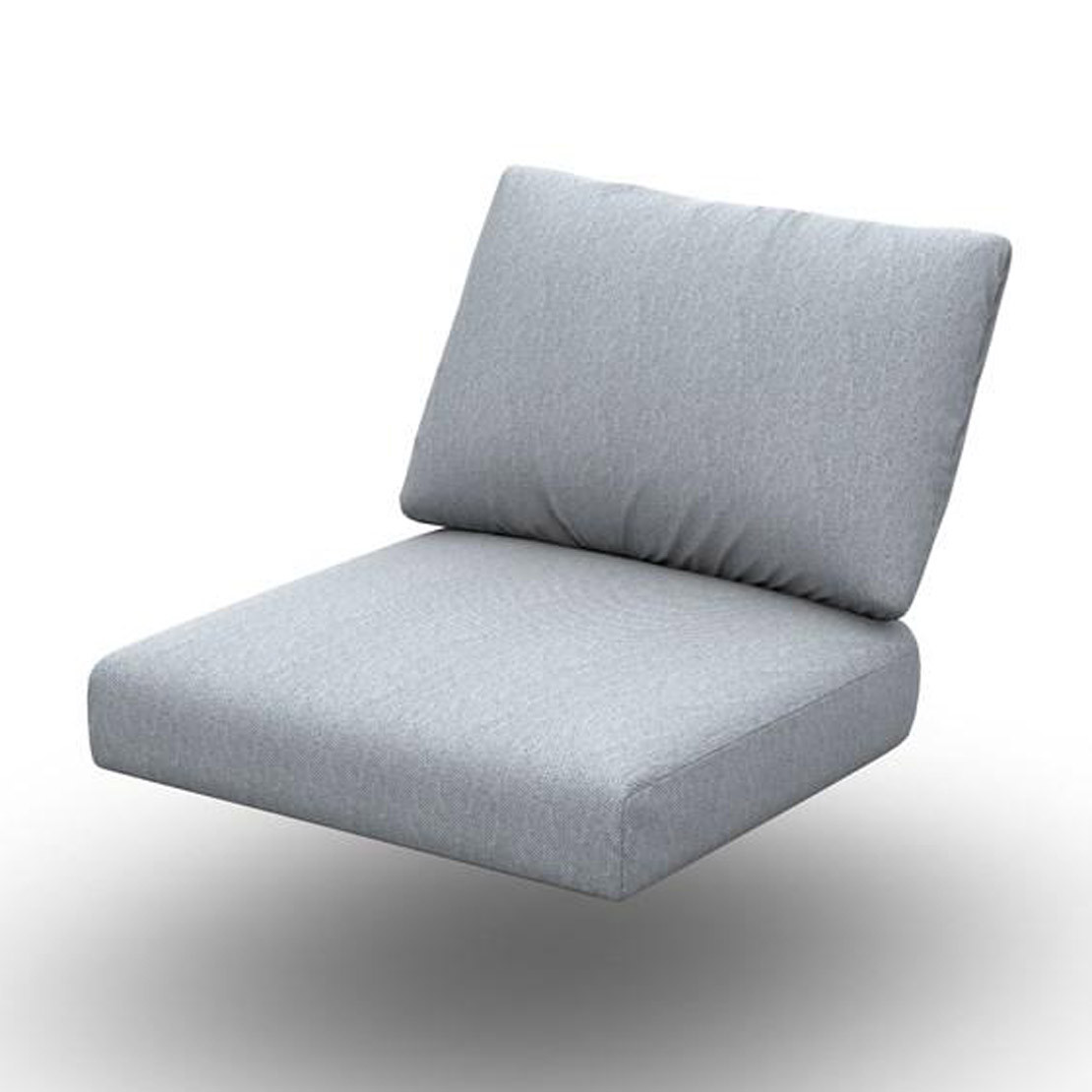 Kapra Cushion Seat + Back Single Sunbrella Grey Chine