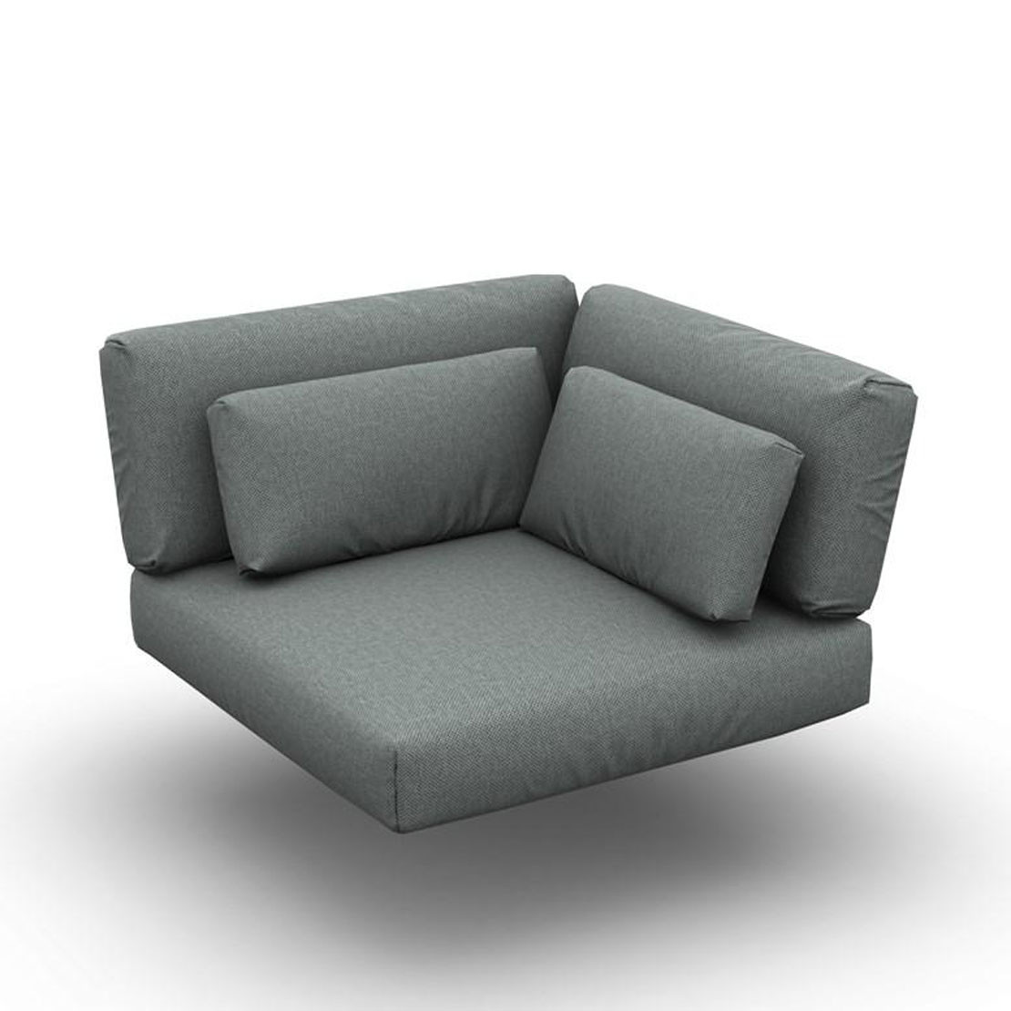 Lounge Cushion Seat + Back + Deco Corner Exteria Smoke