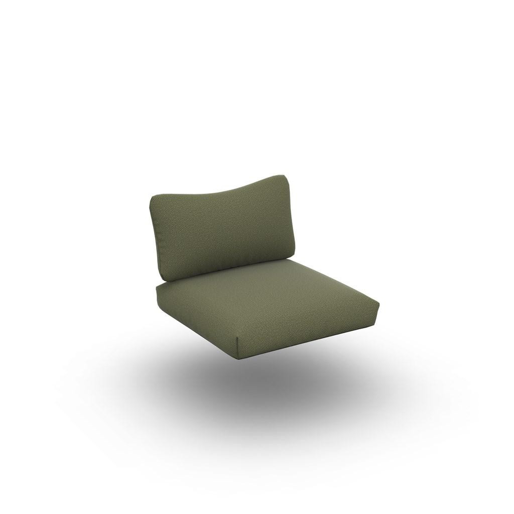 Ritz Teak Cushion Seat + Back Single Exteria Nature