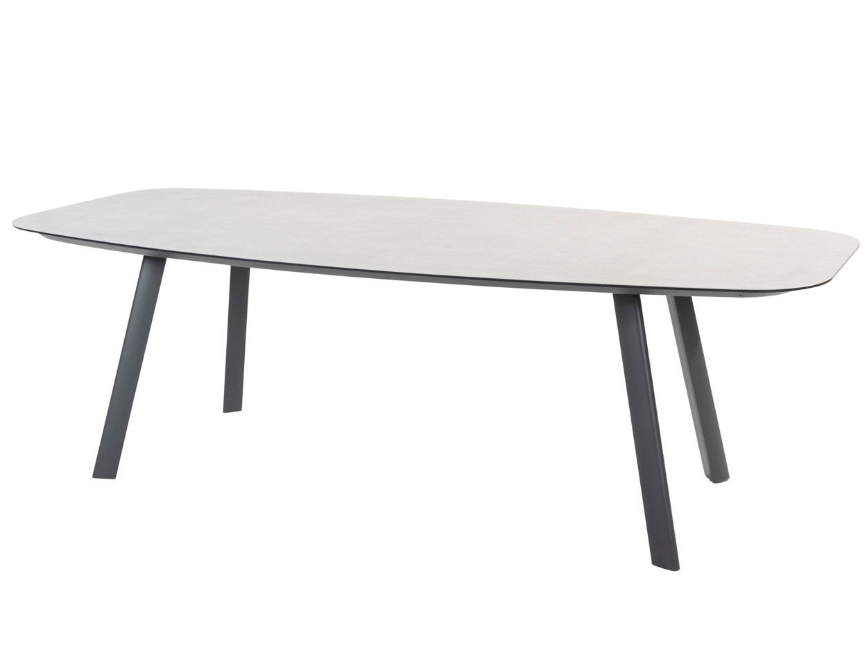 Manolo dining table printed ceramic Anthracite 240 x 103 cm