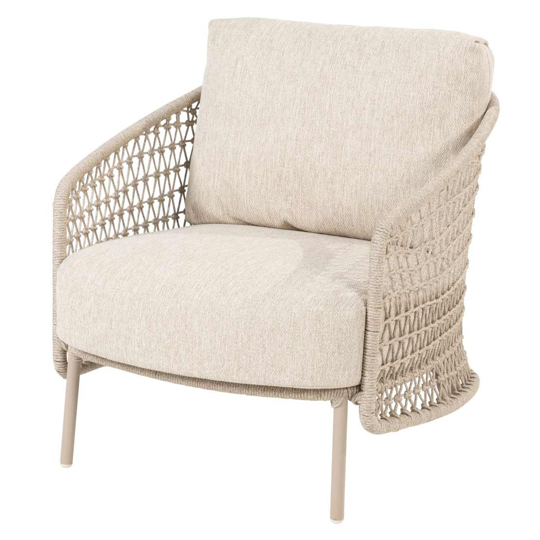 Puccini living chair latte with 2 cushions