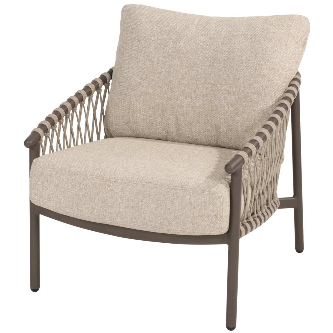 Allora living chair terre with seat and back cushions
