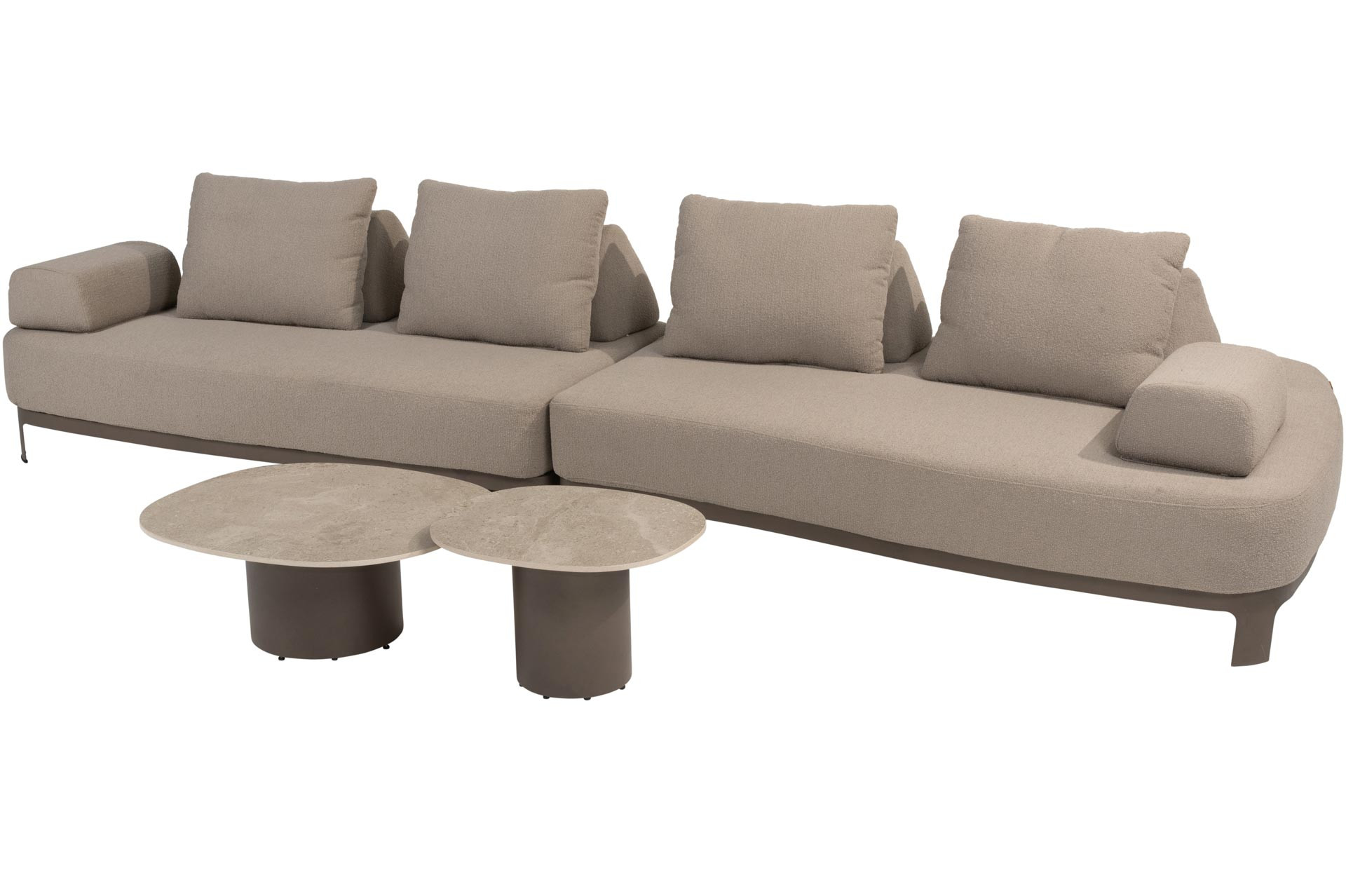 Santorini modulaire loungebank met Sofie coffeetables