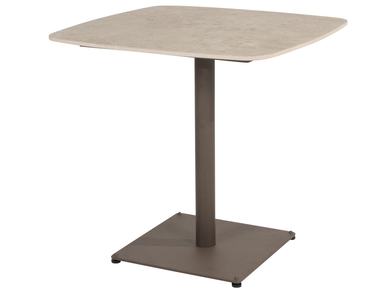 Vermont ceramic dining table terre 75 X 75 cm