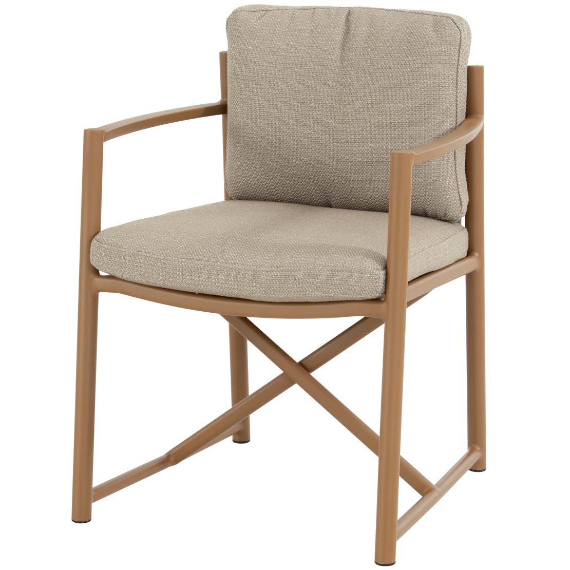 Marina dining chair amber with 2 cushions