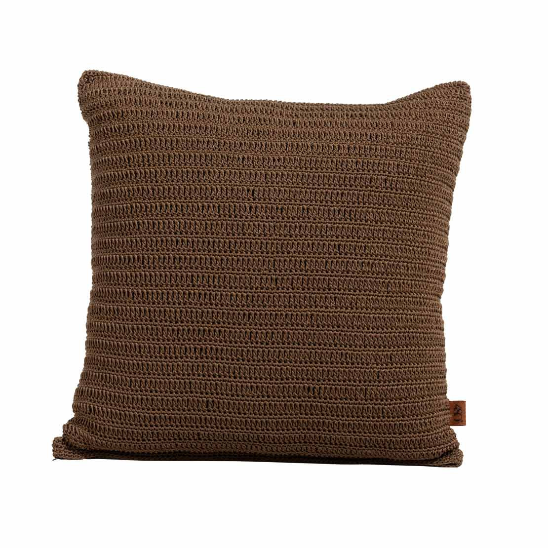 Knitted pillow coffee 50 X 50 cm