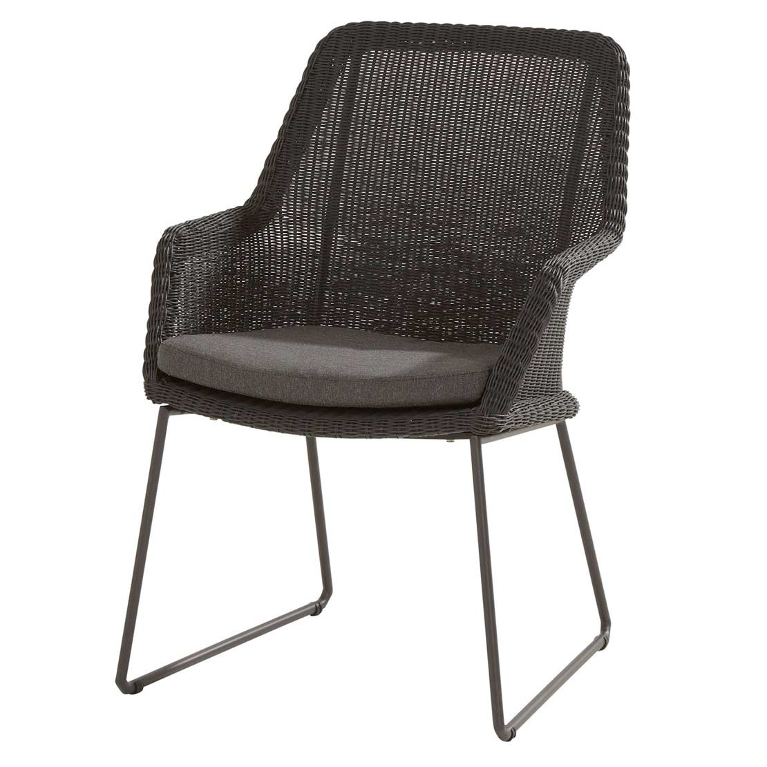 Samoa dining chair Ecoloom Anthracite with cushion