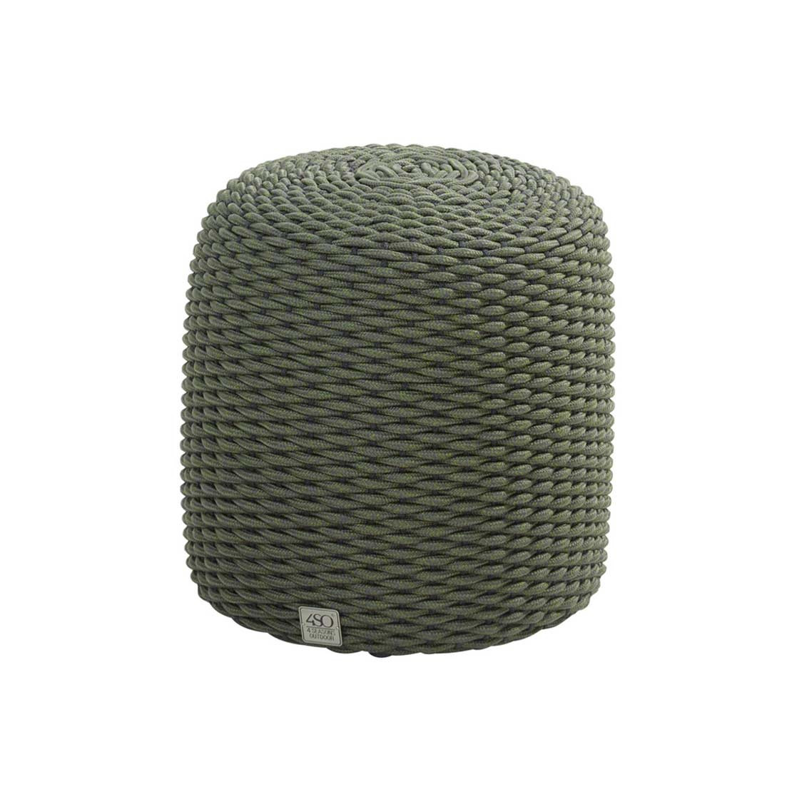 Muffin rope round 40 cm (H42) Green hocker