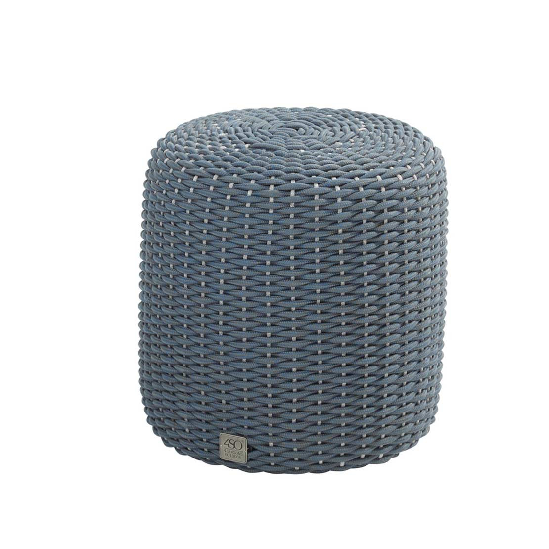 Muffin rope round 40 cm (H42) Blue hocker