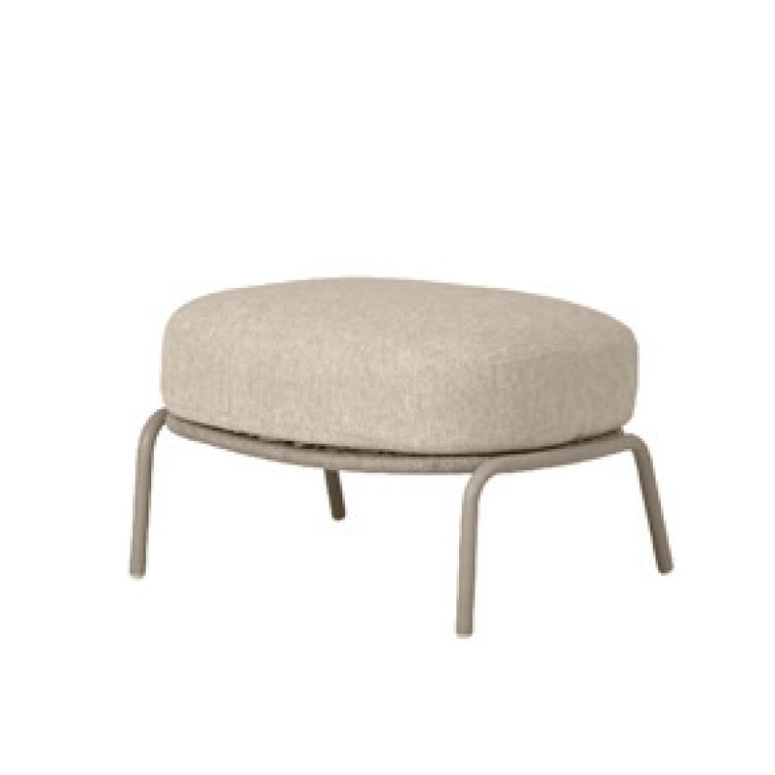 Puccini footstool latte with cushion