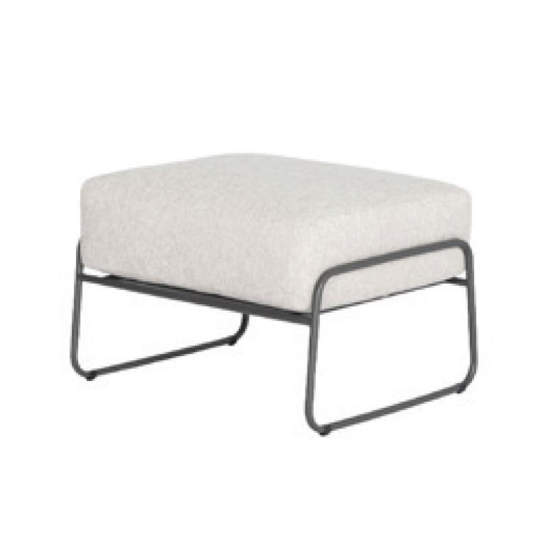 Balade footstool anthracite with cushion