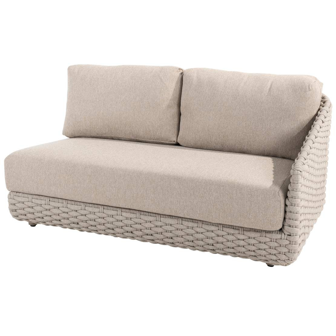 Casanova 2 seater left arm Latte with 3 cushions