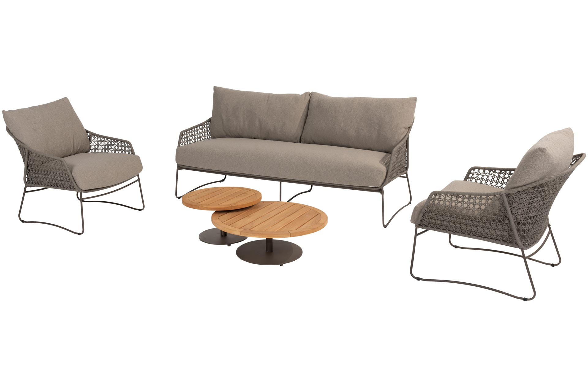 Moretti stoel-bank loungeset met Volta coffeetables