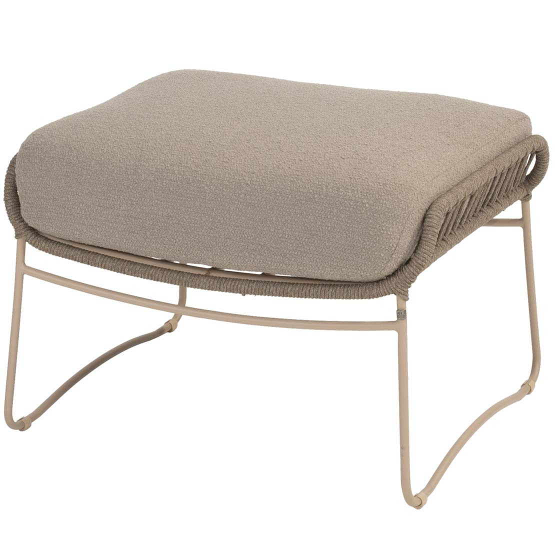 Botanic footstool latte with cushion