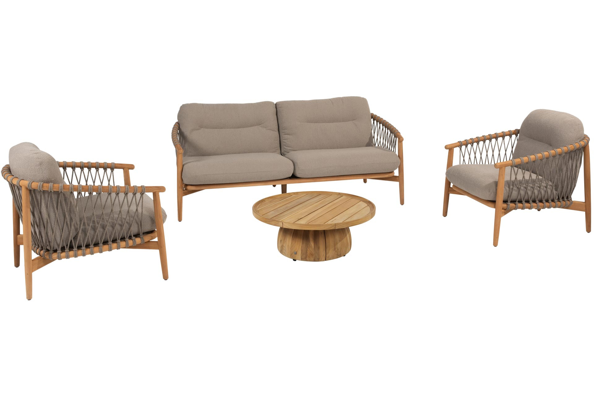 Nora stoel-bank loungeset met Pablo salontafel