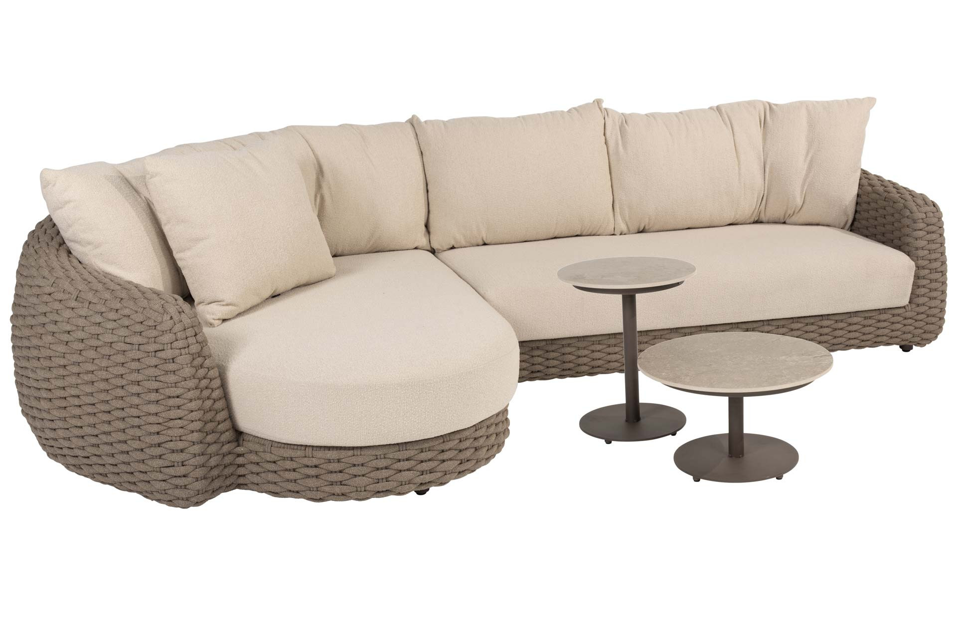 Maxime chaise-loungeset met Boaz coffeetables
