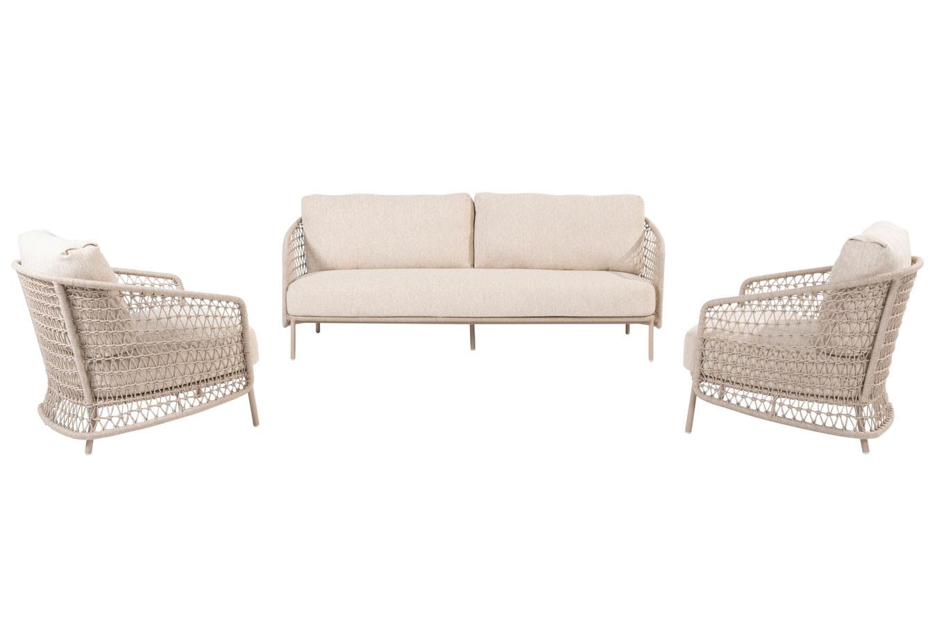 Puccini stoel-bank loungeset 3-delig