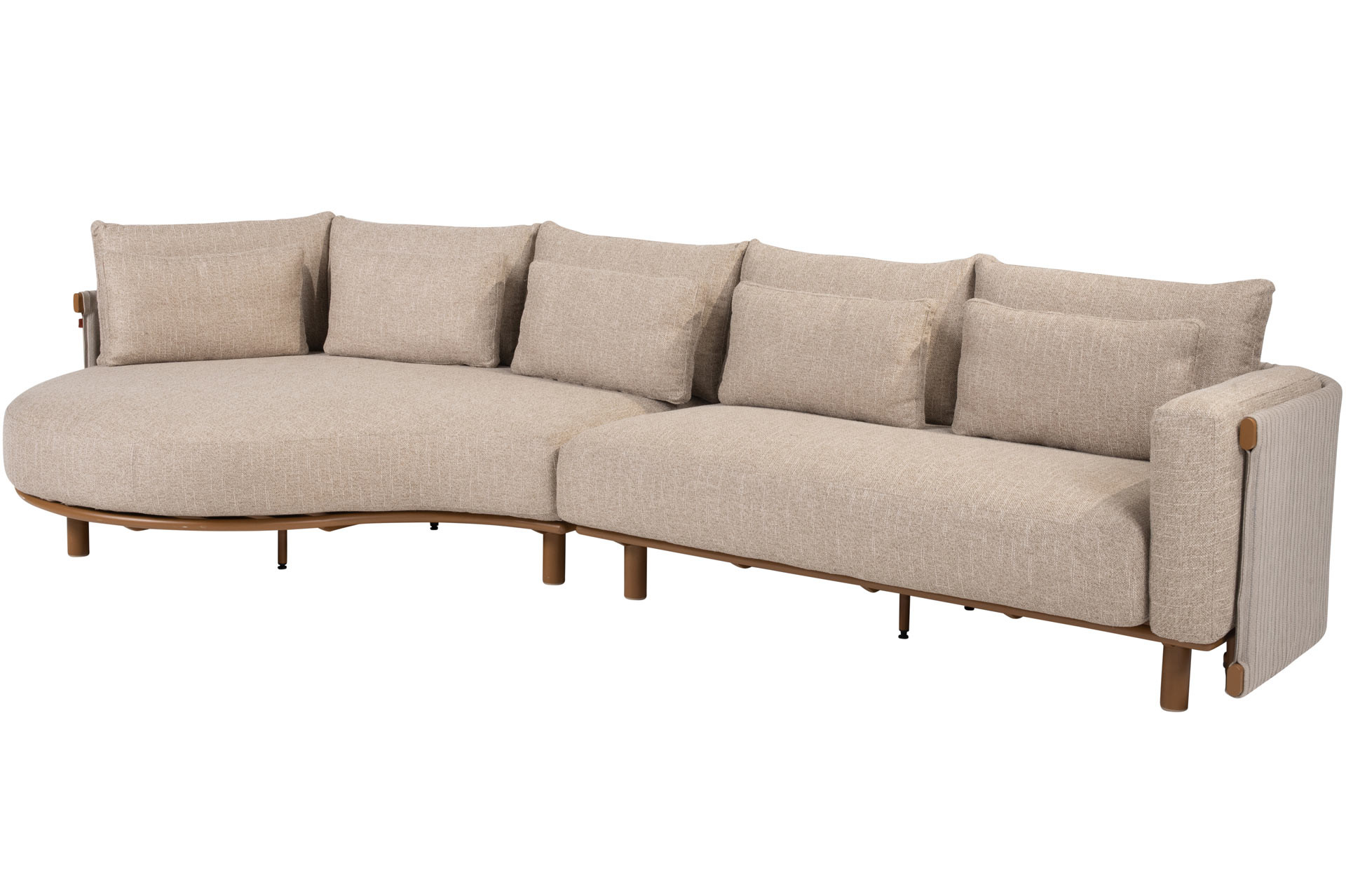 Safina loungeset met chaise longue Amber