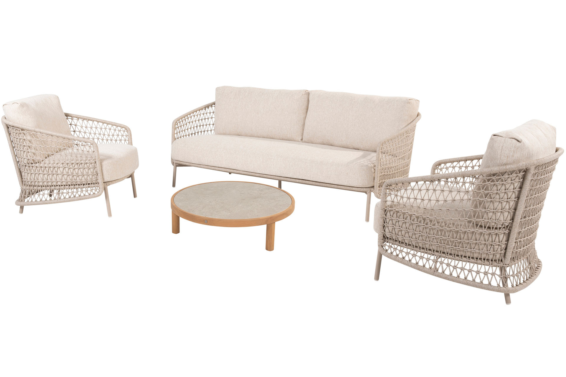 Puccini stoel-bank loungeset met Finn salontafel