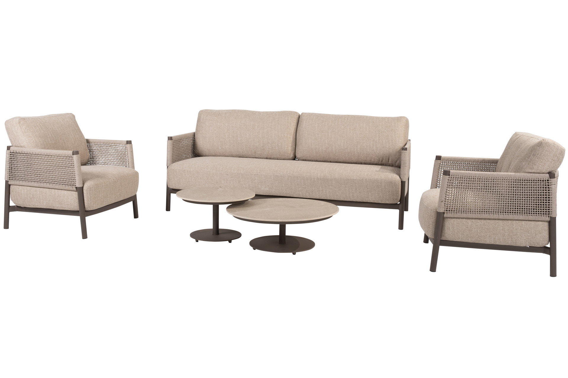 Savanne stoel-bank loungeset met Boaz salontafels