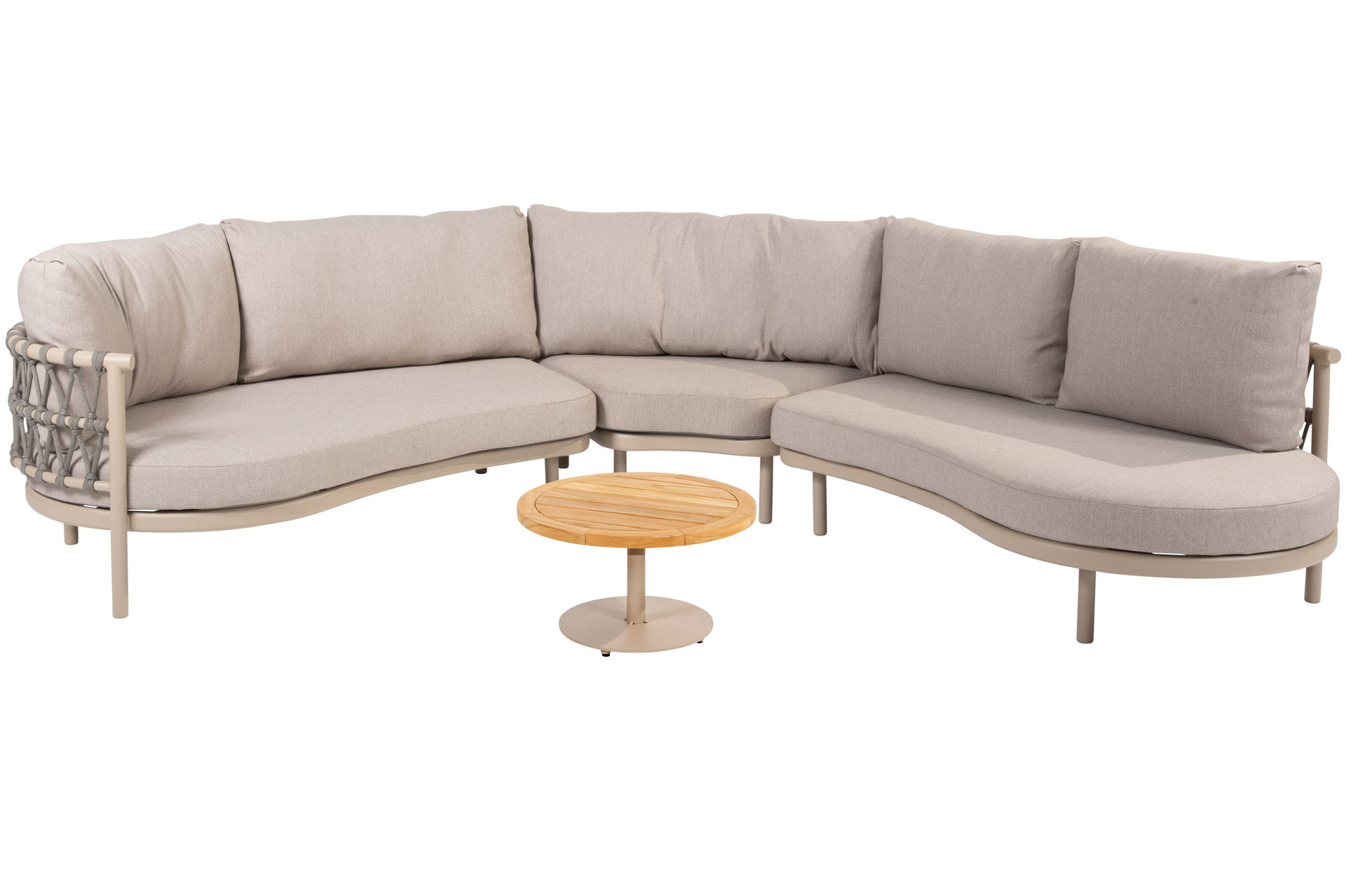 Piacenza latte corner loungeset met Volta coffeetable