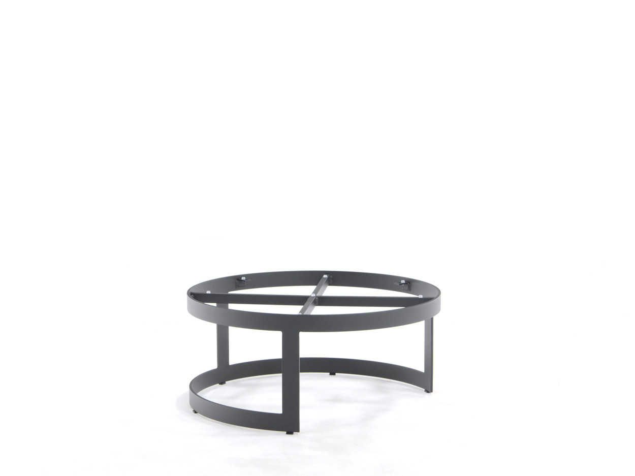 Coffeetable onderstel Burford alu charcoal rond 770mm