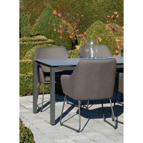 Amora anthracite dining tuinstoel