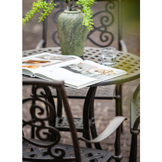 Pavia bronze dining tuinstoel stapelbaar