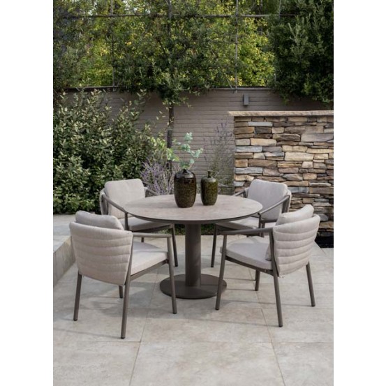 Barolo dining chair terre with 2 cushions