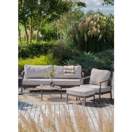 Barolo footstool terre with cushion