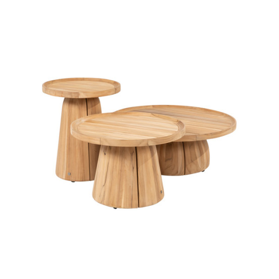 Pablo coffee table teak round 80 cm H 30