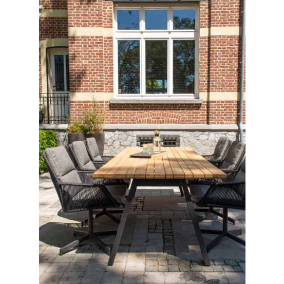 Primavera dining chair Anthracite with 2 cushions