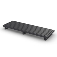 Fano Lounge Base 3-Seat Alu Charcoal Mat