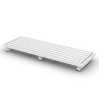 Fano Lounge Base 3-seat Alu White Mat