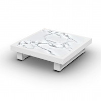 Fano Coffee Table Alu White Mat Ceramic Graduario 90X90