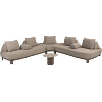 Santorini modulaire hoek-loungeset met Sofie coffeetable