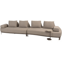 Santorini modulaire loungebank met Sofie support table