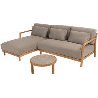 Marie chaise-loungeset met Finn coffeetable