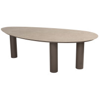 Arizona table pebble ceramic sabia panna 240 X 120 cm