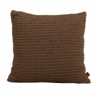 Knitted pillow coffee 60 X 60 cm