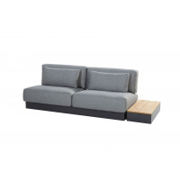 Ibiza modular 2-seater with left side table