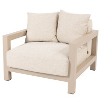 Raffinato living chair latte with 4 cushions