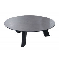 Cosmic coffee table round HPL slate anthracite 78 X 25 cm