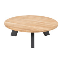 Cosmic coffee table round teak 78 X 25 cm
