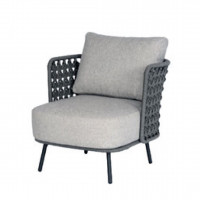 Palacio living chair silvergrey with 2 cushions