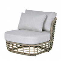 Lugano living chair pure with 3 cushions