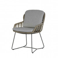 Lugano dining chair pure with 2 cushions