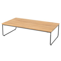 Verdi coffee table natural teak rectangular 110 X 60 X 30 cm