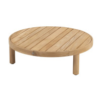 Finn coffee table natural teak round 80 x 25 cm